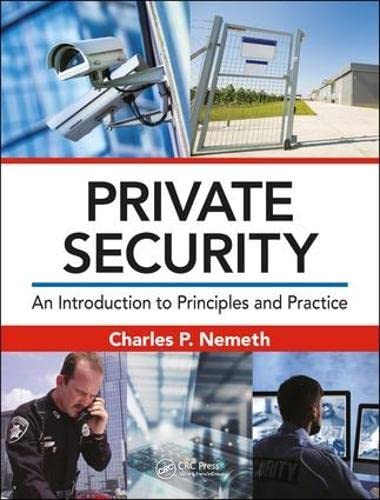 Beispielbild fr Private Security: An Introduction to Principles and Practice zum Verkauf von BooksRun