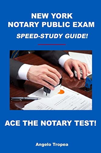 Stock image for New York Notary Public Exam Speed-Study Guide! for sale by Red's Corner LLC
