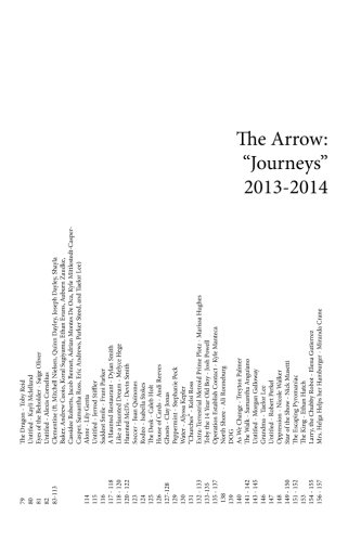 Beispielbild fr The Arrow: ?Journeys? 2013-2014 zum Verkauf von ThriftBooks-Atlanta
