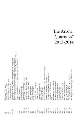 Imagen de archivo de The Arrow: ?Journeys? 2013-2014 a la venta por ThriftBooks-Atlanta