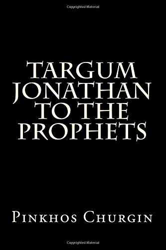 Imagen de archivo de Targum Jonathan To The Prophets a la venta por Revaluation Books
