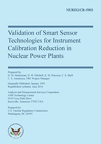 Stock image for Validation of Smart Sensor Technologies for Instrument Calibration Reduction in for sale by Lucky's Textbooks