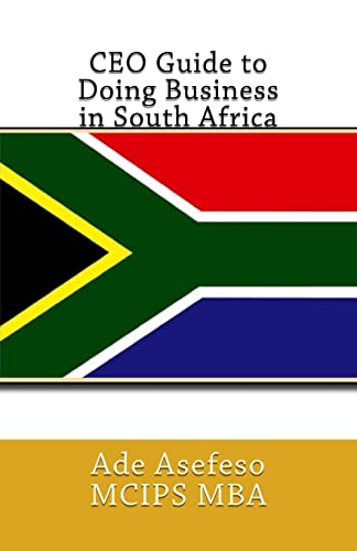 Beispielbild fr CEO Guide to Doing Business in South Africa zum Verkauf von Bookmonger.Ltd