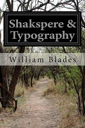 Stock image for Shakspere & Typography for sale by THE SAINT BOOKSTORE