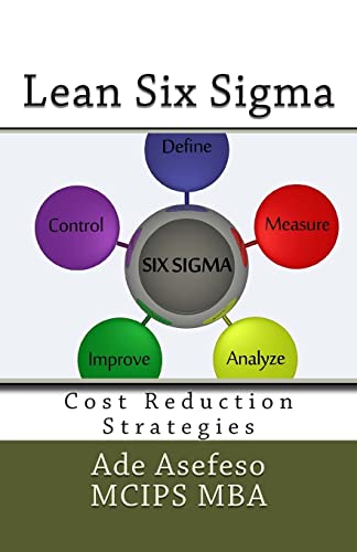 Beispielbild fr Lean Six Sigma: Cost Reduction Strategies zum Verkauf von Irish Booksellers