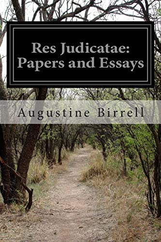 9781499780031: Res Judicatae: Papers and Essays