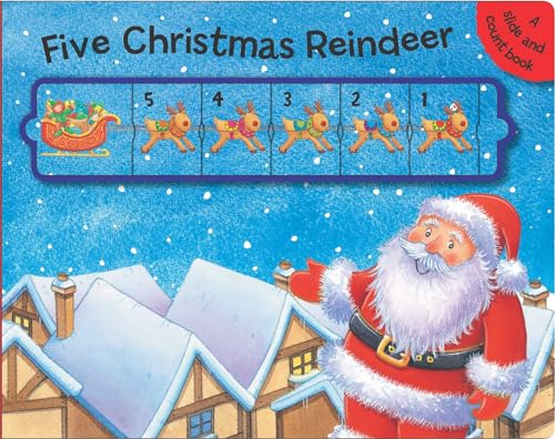 Beispielbild fr Five Christmas Reindeer: A Slide and Count Book zum Verkauf von Gulf Coast Books