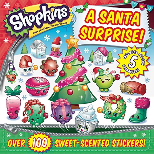 Imagen de archivo de Shopkins a Santa Surprise! [With Sheet of 100 Scented Stickers] a la venta por Buchpark