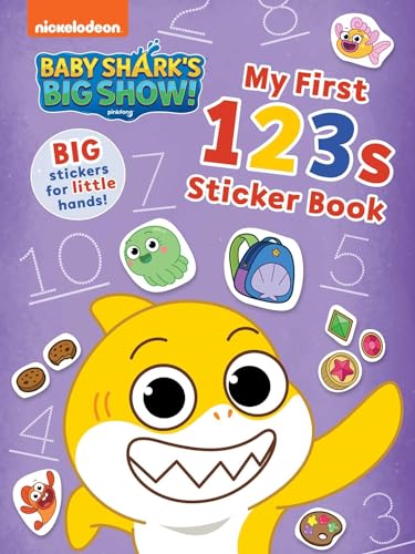 Imagen de archivo de Baby Shark's Big Show!: My First 123s Sticker Book: Activities and Big, Reusable Stickers for Kids Ages 3 to 5 a la venta por ZBK Books