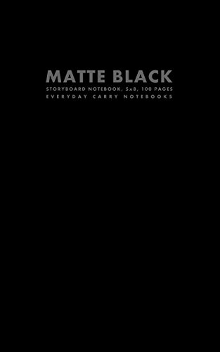 9781500147136: Matte Black Storyboard Notebook, 5x8, 100 Pages (Small Trade Paperback Sized Notebooks)