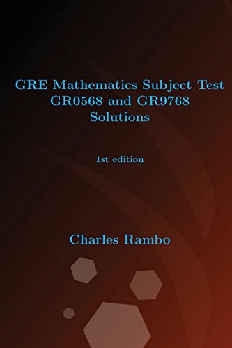 Stock image for Gre Mathematics Subject Test Gr0568 and Gr9768 Solutions for sale by Decluttr