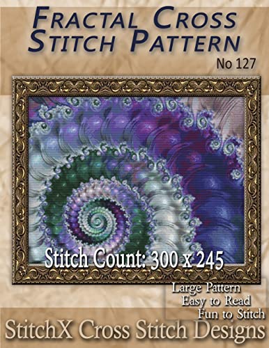 9781500184100: Fractal Cross Stitch Pattern - No. 127