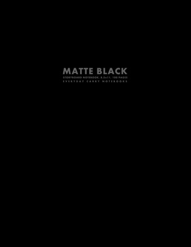 Beispielbild fr Matte Black Storyboard Notebook, 8.5x11, 100 Pages zum Verkauf von WorldofBooks