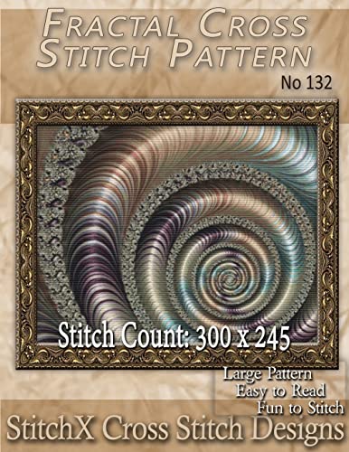 9781500226404: Fractal Cross Stitch Pattern - No. 132