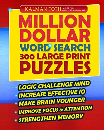 Beispielbild fr Million Dollar Word Search 300 Large Print Puzzles zum Verkauf von THE SAINT BOOKSTORE