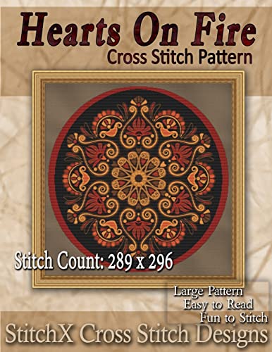 9781500378790: Hearts on Fire Cross Stitch Pattern