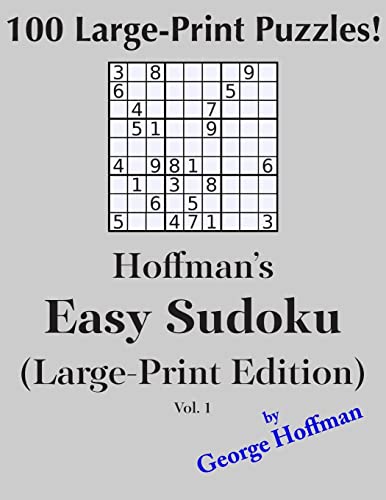 9781500445690: Hoffman's Easy Sudoku (Large Print Edition): 100 Puzzles