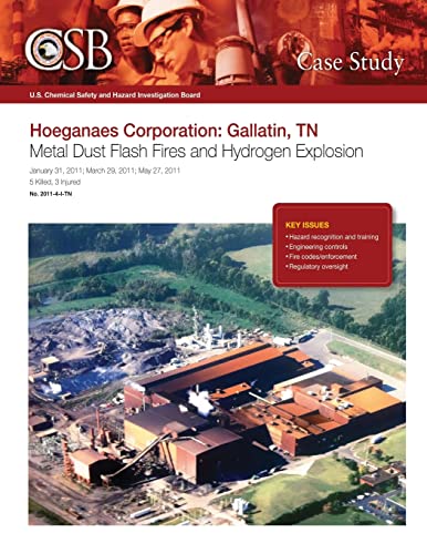 Beispielbild fr Hoeganaes Corporation: Gallatin, TN Metal Dust Flash Fires and Hydrogen Explosion zum Verkauf von THE SAINT BOOKSTORE