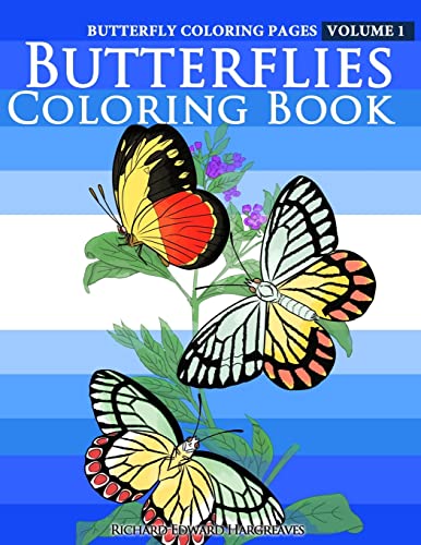 Stock image for Butterfly Coloring Pages - Butterflies Coloring Book (Butterfly Coloring Books For Adults) for sale by Save With Sam