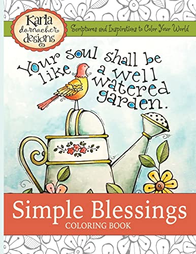 Imagen de archivo de Simple Blessings: Coloring Designs to Encourage Your Heart a la venta por Hawking Books