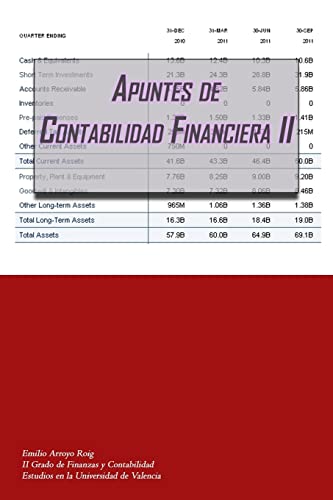 Contabilidad financiera / Financial Accounting : Apuntes de contabilidad financiera avanzada / Notes of advanced financial accounting - Arroyo Roig, Emilio