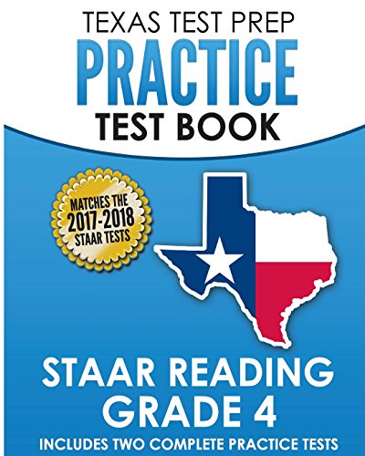 Beispielbild fr TEXAS TEST PREP Practice Test Book STAAR Reading Grade 4 zum Verkauf von Hawking Books