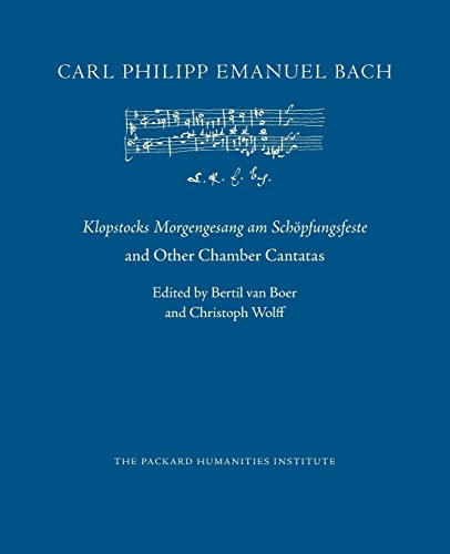 Beispielbild fr Klopstocks Morgengesang am Schpfungsfeste and Other Chamber Cantatas (Cpeb: Cw Offprints) zum Verkauf von Lucky's Textbooks