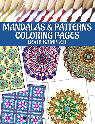 9781500915131: Mandalas & Patterns Coloring Pages Book Sampler