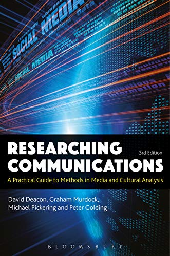 Stock image for Researching Communications: A Practical Guide to Methods in Media and Cultural Analysis for sale by SecondSale