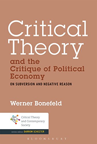 Beispielbild fr Critical Theory and the Critique of Political Economy zum Verkauf von Chiron Media