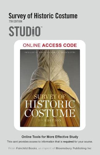 Imagen de archivo de Survey of Historic Costume: Studio Access Card a la venta por BGV Books LLC
