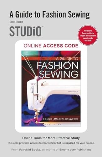 Stock image for A Guide to Fashion Sewing: Studio Access Card for sale by Save With Sam