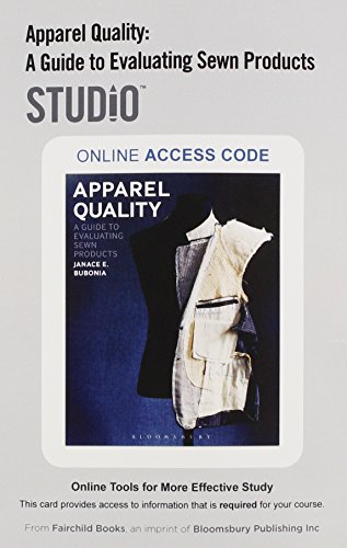 Stock image for Apparel Quality: Studio Access Card for sale by Campus Bookstore