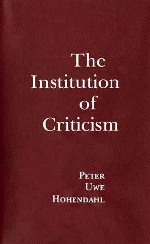 9781501707186: Institution of Criticism