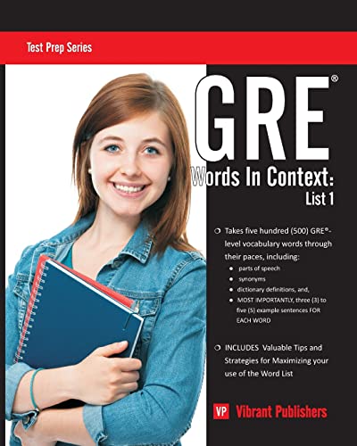 9781502354594: GRE Words In Context: List 1: Volume 1 (Test Prep Series)