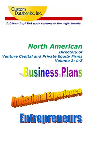 9781502569950: North American Directory of Venture Capital and Private Equity Firms Volume 2: Job Hunting? Get Your Resume in the Right Hands