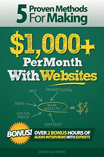 9781502707505: 5 Proven Methods For Making $1,000+ Per Month With Websites: Volume 1