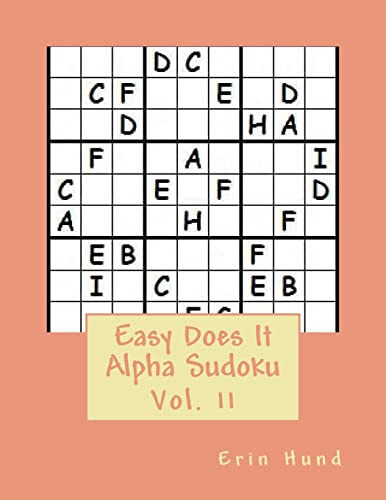 Imagen de archivo de Easy Does It Alpha Sudoku Vol. 11 a la venta por THE SAINT BOOKSTORE