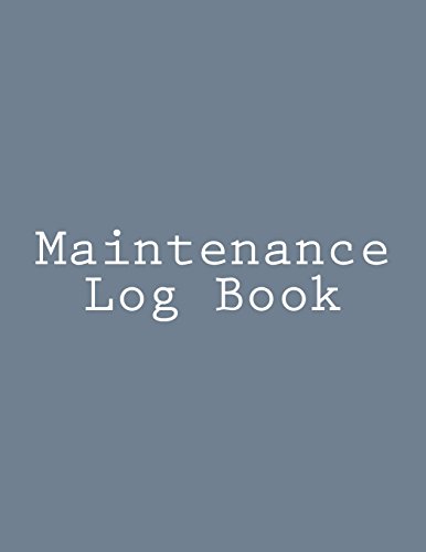 Beispielbild fr Maintenance Log Book zum Verkauf von Buchpark