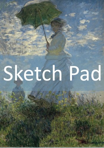 9781502765413: Sketch Pad: Blank Pad For Your Sketches! (Claude Monet - Woman With A Parasol) (50 Pages, 7" x 10")