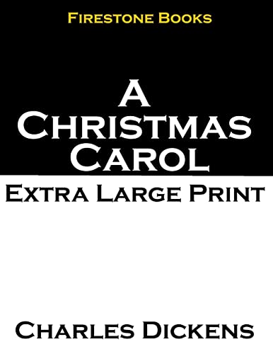 Beispielbild fr A Christmas Carol: Extra Large Print zum Verkauf von Lucky's Textbooks