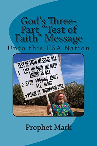 Imagen de archivo de God's Three-Part "Test of Faith" Message: Unto This USA Nation a la venta por Wonder Book