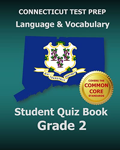 9781502921277: CONNECTICUT TEST PREP Language & Vocabulary Student Quiz Book Grade 2: Covers the Common Core State Standards