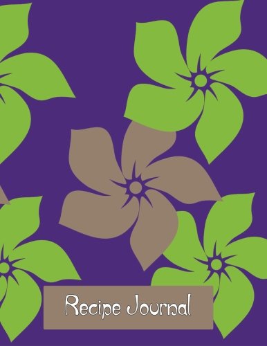 Beispielbild fr Recipe Journal: Notebook for Recipes, 120 recipe pages plus index, 8.5x11 with purple retro cover. Ideal for collecting and sharing yo zum Verkauf von ThriftBooks-Atlanta