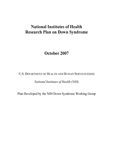 Imagen de archivo de National Institutes of Health Research Plan on Down Syndrome a la venta por THE SAINT BOOKSTORE