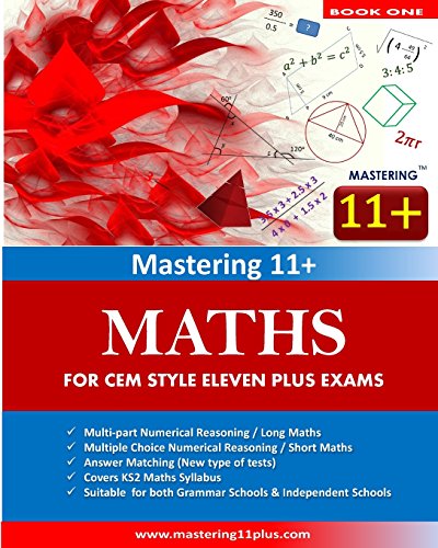 Stock image for Mastering 11+ : Maths / Numerical Reasoning - Practice Book 1 for sale by AwesomeBooks