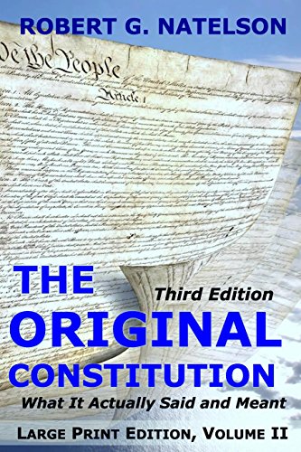 Beispielbild fr The Original Constitution, Volume II zum Verkauf von Lucky's Textbooks