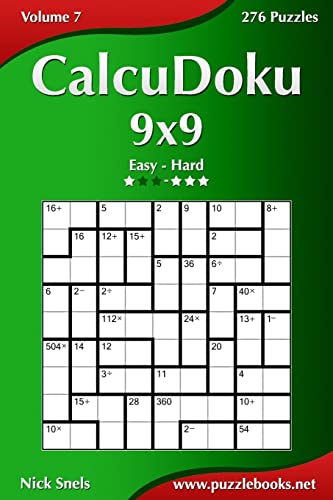 9781503349742: CalcuDoku 9x9 - Easy to Hard - Volume 7 - 276 Puzzles