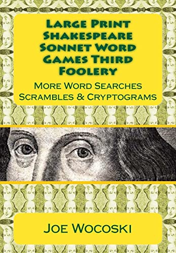 Stock image for Shakespeare Sonnet Word Games Foolery for sale by Revaluation Books
