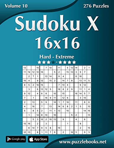 

Sudoku X 16x16 Hard to Extreme